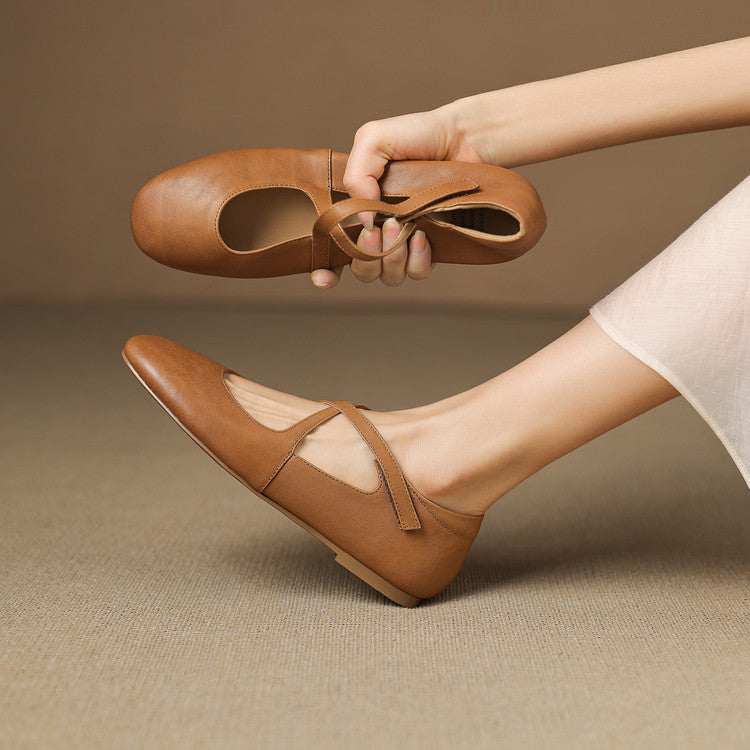 Veara Genuine Leather Flats - Image 5 of 28