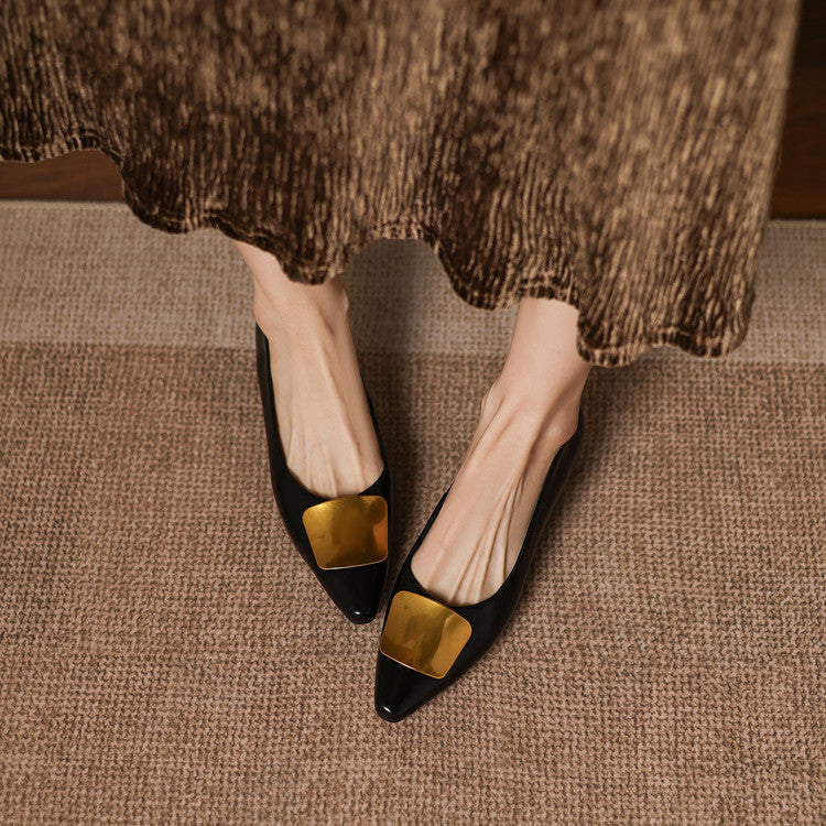 Lorena Genuine Leather Flats
