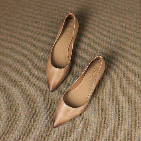 Arlena Genuine Leather Flats