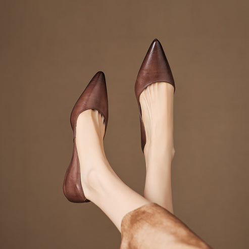 Arlena Genuine Leather Flats