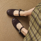 Selena Genuine Leather Flats