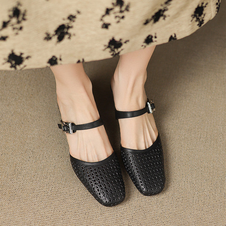 Neola Genuine Leather Mules