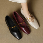 Zera Genuine Leather Flats - Image 7 of 19