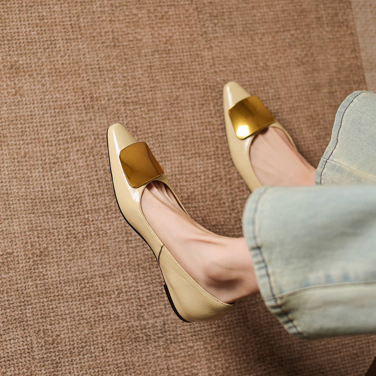 Lorena Genuine Leather Flats