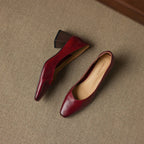 Leyla Genuine Leather Heels