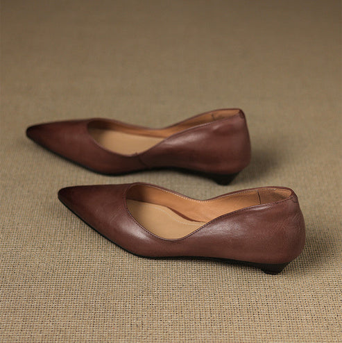 Arlena Genuine Leather Flats