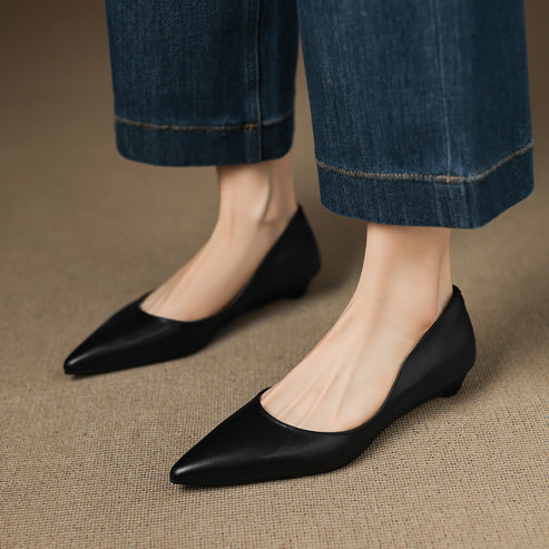 Arlena Genuine Leather Flats