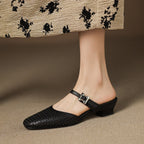 Neola Genuine Leather Mules