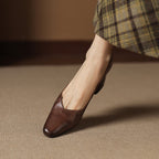 Leyla Genuine Leather Heels