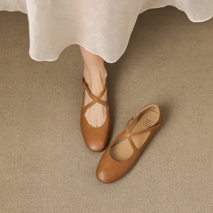 Veara Genuine Leather Flats - Image 6 of 28