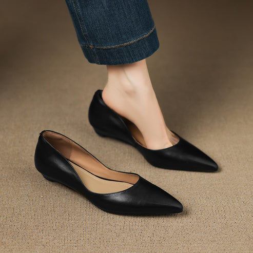 Arlena Genuine Leather Flats