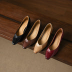Leyla Genuine Leather Heels