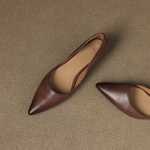 Arlena Genuine Leather Flats