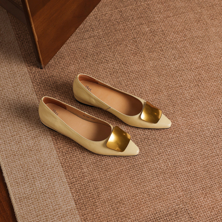 Lorena Genuine Leather Flats
