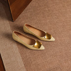 Lorena Genuine Leather Flats