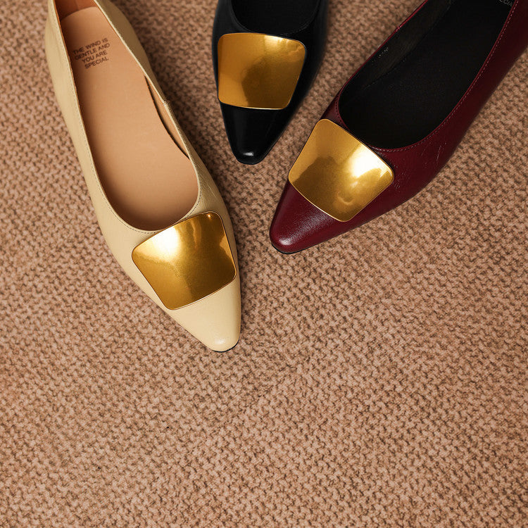 Lorena Genuine Leather Flats