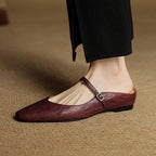 Beosha Genuine Leather Mules