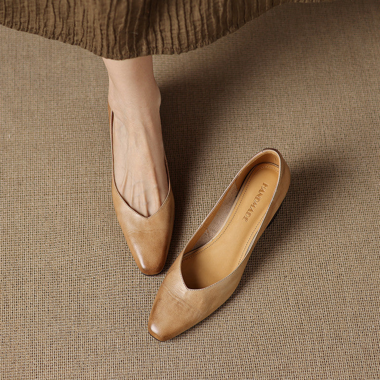 Leyla Genuine Leather Heels