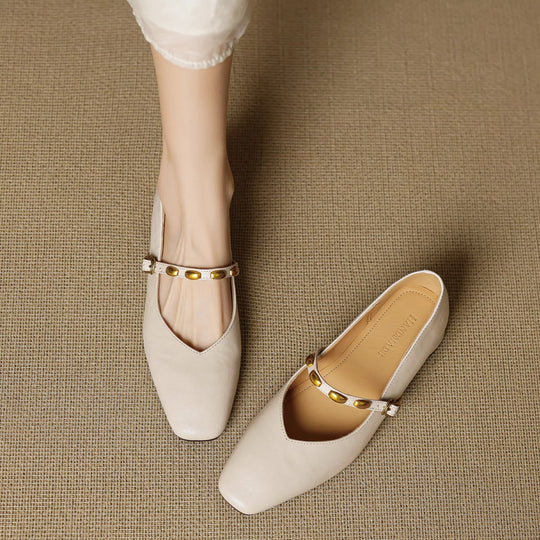 Zera Genuine Leather Flats - Image 10 of 19