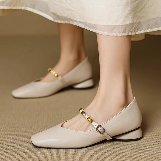 Zera Genuine Leather Flats - Image 11 of 19