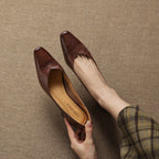 Leyla Genuine Leather Heels