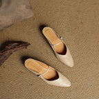 Beosha Genuine Leather Mules