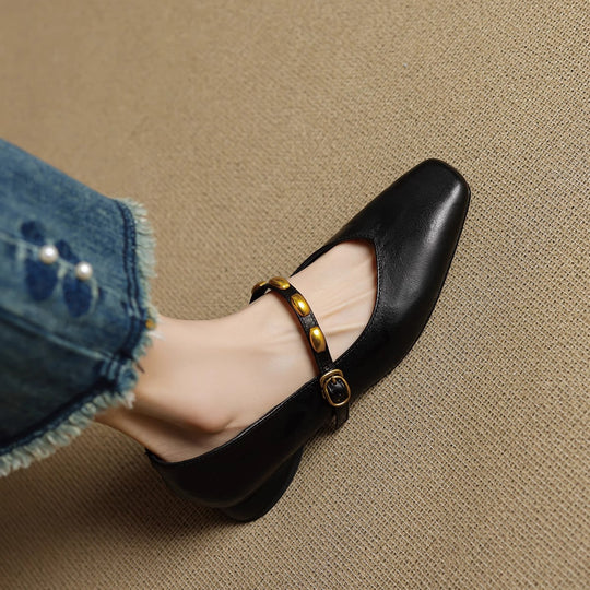 Zera Genuine Leather Flats - Image 16 of 19