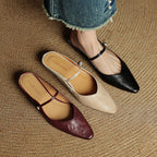 Beosha Genuine Leather Mules