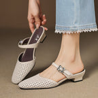 Neola Genuine Leather Mules