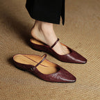 Beosha Genuine Leather Mules