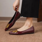 Lorena Genuine Leather Flats