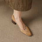 Leyla Genuine Leather Heels