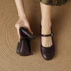 Selena Genuine Leather Flats