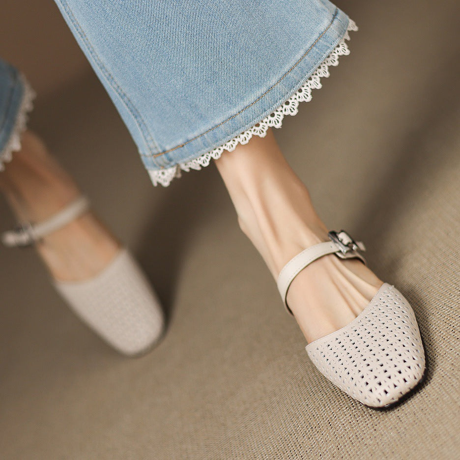 Neola Genuine Leather Mules