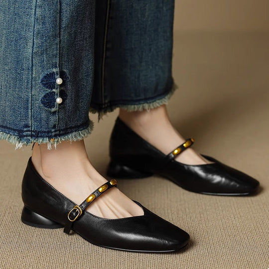 Zera Genuine Leather Flats - Image 14 of 19