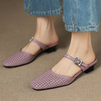 Neola Genuine Leather Mules
