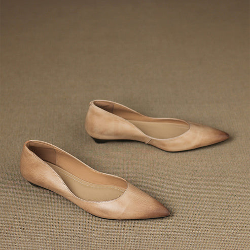 Arlena Genuine Leather Flats