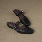 Neola Genuine Leather Mules