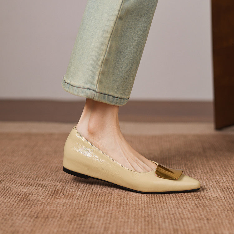Lorena Genuine Leather Flats
