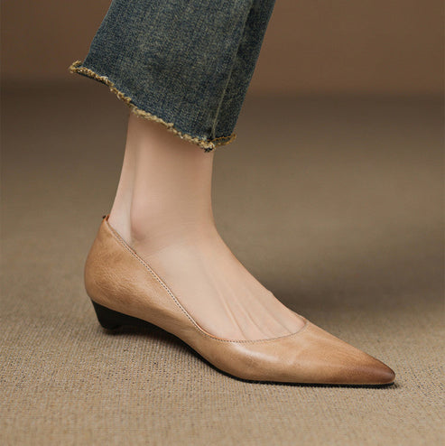 Arlena Genuine Leather Flats