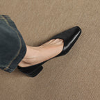 Leyla Genuine Leather Heels