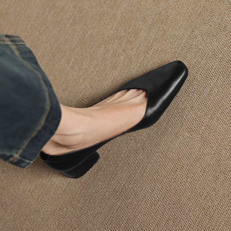 Leyla Genuine Leather Heels