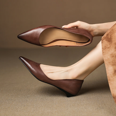 Arlena Genuine Leather Flats