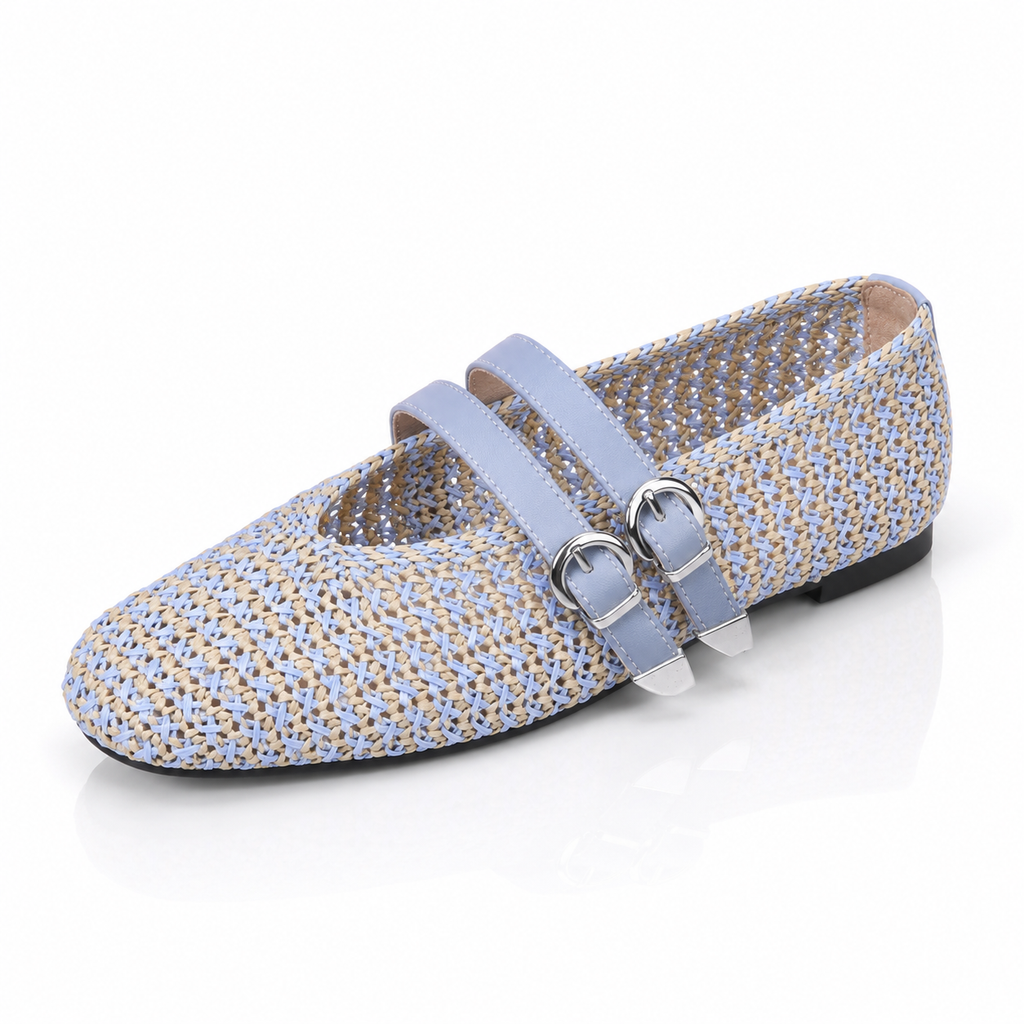 Odette Double Strap Flats