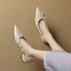 Palermo Pleat Slingback Heels
