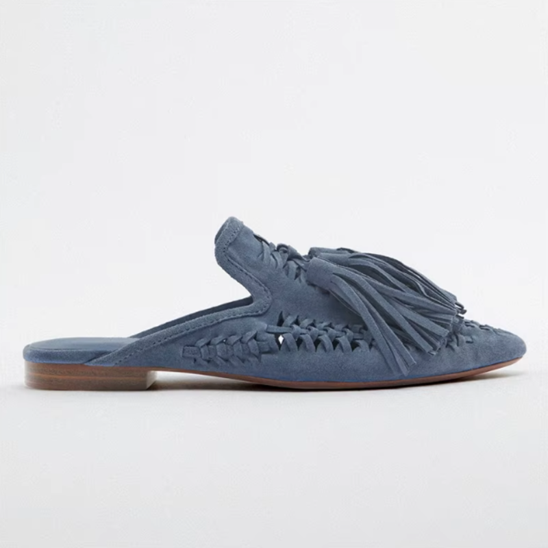 Tassel Fringe Mules