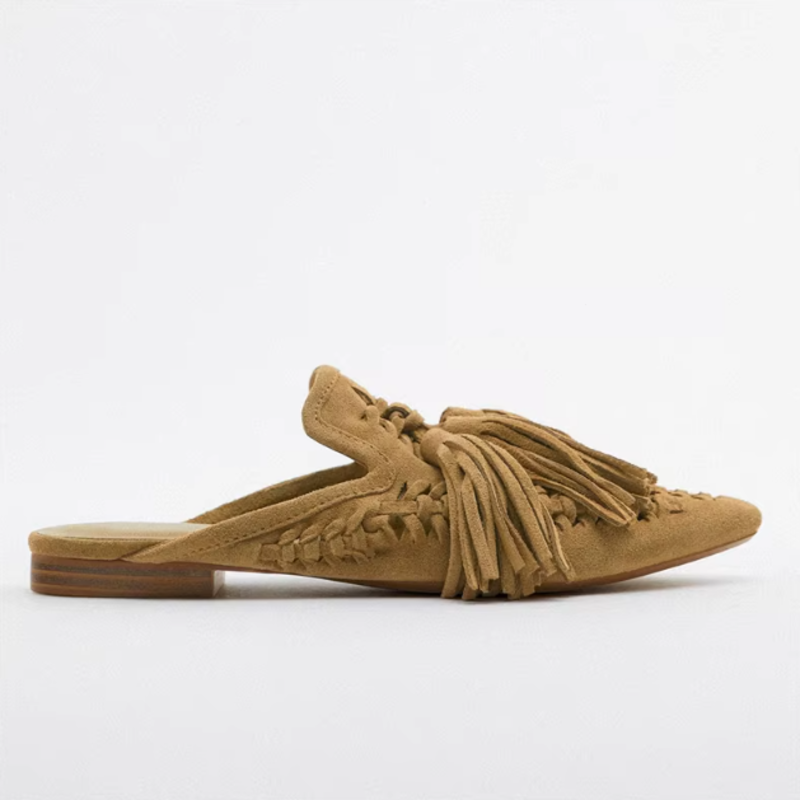 Tassel Fringe Mules
