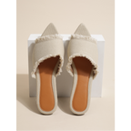 Riviera Denim Slides