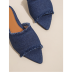 Riviera Denim Slides