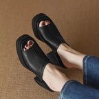 Gigi Leather Platform Sandals